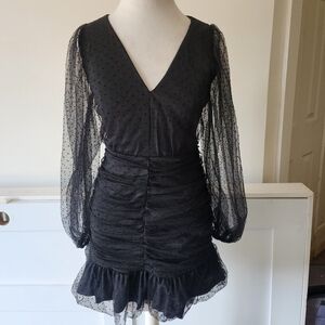 Hyfve ruched tulle dress